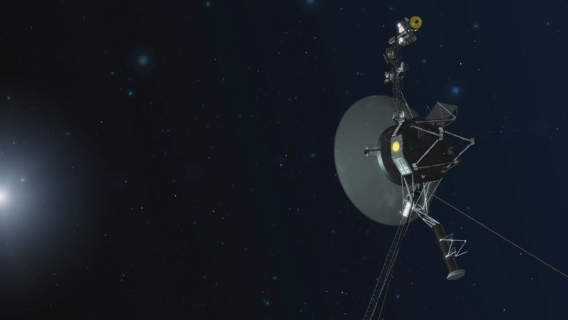 Image of the Voyager 2 spacecraft.
